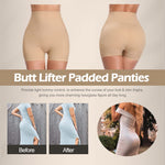 JOYSHAPER Butt Lifting Shapewear for Womens Tummy Control Padded Underwear Butt Lifter Panties Booty Enhancer Shorts Beige S