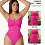 FeelinGirl Shapewear for Women Tummy Control Bodysuits Seamless Shapewear Bodysuit Thong Body Suit Going Out M-L