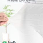 HANSILK Mesh Postpartum Underwear 12 Pack High Waist Reusable Post Bay C-Section Recovery Maternity Panties for Women Washable Mesh Panties (XX-L)