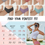 ROSYCORAL Women’s Seamless Bikini Panties Soft Stretch Invisibles Briefs No Show Hipster Underwear cheeky 9 pack XS-L (M)