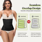 SHAPSHE Waist Trainer for Women Postpartum Recovery Wrap Abdominal Binder Corset Shapewear Belly Band Black S