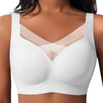 Women Jelly Bras No Underwire V Mesh Buttery Soft Tshirt Bra Seamless Wireless Convertible Everyday Bra