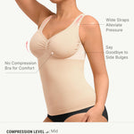 FeelinGirl Women Shapewear Tank Top Tummy Control Compression Tanks V Neck Seamless Body Shaper Camisole Tops for Women Skin XL