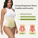 SHAPSHE Waist Trainer for Women Postpartum Belly Band Abdominal Binder Corset Shapewear Girdle Faja Beige XS