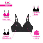 Maidenform Women's M, Seamless Foam, Wireless Bra with Sweetheart Neckline, Bronzed Chestnut