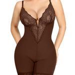 Popilush Shapewear Bodysuit Tummy Control - Deep V Neck Sleeveless Lace Corset Shapewear Tops Body Shaper
