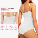 Nebility Shapewear Bodysuits Women Clothing Tummy Control Seamless Full Body Shaper Waist Trainer Jumpsuits Top(White,Large)