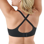 Bali Women's T-Shirt Bra, Ultimate Smoothing Underwire Bra, Lightweight Convertible Bra Black