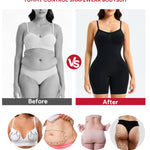 Nebility Shapewear for Women Tummy Control Seamless Compression Bodysuit Full Body Shaper Leotards Bodycon Butt Lifter (Black, 2X-Large)