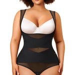 Nebility Plus Size Shapewear Bodysuit for Women Tummy Control Body Shaper Seamless Faja Colombian Waist Trainer Girdle(Black Plus Size Plus Size,3X)
