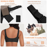 Wireless Jelly Seamless Bras for Women No Underwire Tshirt Full Coverage Padded Bra Comfortable Supportive Everyday Bralettes(01#Black(Full Coverage),M)