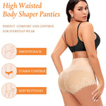Womens Shapewear Tummy Control Underwear High Waist Shaper Panites Girdle Slimming Briefs(01# B Mid Rise Beige(lace),3X-Large)