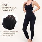 BRABIC Tummy Control Shapewear Leggings for Women Full Body Shapewear Bodysuit Compression Seamless Faja Body Shaper(Black, XX-Large)