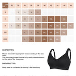 Wireless Push Up Bra for Women No Underwire Comfort Soft Daliy Bras, Wirefree Bralette Full Coverage Support Bras with Straps Black