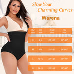 Werena Tummy Control Shapewear Panties for Women High Waisted Body Shaper Slimming Shapewear Underwear Girdle Panty(Black-seamless#2,Medium)