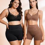 OPIBOO Slip Shorts for Under Dresses Seamless Shaping Boyshorts Panties Tummy Control Underwear Butt Lifting Shapewear for Women 2 Pack L