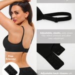 Popilush Wireless Bras for Women No Underwire Seamless Bralettes Everyday Comfort Tshirt Padded Bra Black