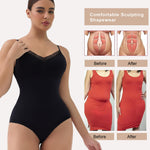 SHAPERX Lace Bodysuit Shapewear for Women Tummy Control Body Shaper Seamless Defining Waist Body Suit,SZ5907-Black-2XL/3XL
