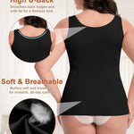 Werena Compression Tanks for Women Shapewear Tank Top Tummy Control Top Slimming Body Shaper Camisole With Built-in Bra