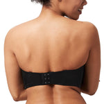HSIA Strapless Bras for Women Large Breasts Non Slip Full Coverage Underwire Supportive Multiway Strapless Bra Plus Size Black