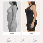 SHAPERX V-Shaped Fajas Colombianas Moldeadoras Enhanced Tummy Control Shapewear Postpartum Butt Lifter Full Body Shaper