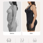 SHAPERX V-Shaped Fajas Colombianas Moldeadoras Enhanced Tummy Control Shapewear Postpartum Butt Lifter Full Body Shaper,SZ7536-Black-XL