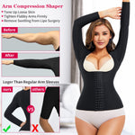 Gotoly Upper Arm Shaper Post Surgical Slimmer Body Shaper Girdle for Women (Black, XX-Large)