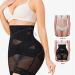 Nebility Shapewear Tummy Control Body Shaper High Waisted Butt Lifting Panties Shapewear Shorts Thigh Slimmer Black
