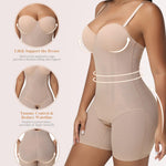JOYSHAPER Strapless Shapewear for Women Tummy Control With Built In Bra Backless Bodysuit for Dress Butt Lifter Body Shaper