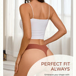 Take Talk Womens Underwear Seamless Thongs 9 Pack Sexy Panties No Show V-waisted Invisible Tangas Lingerie for Women