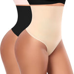 Werena Tummy Control Thong Shapewear for Women High Waisted Body Shaper Panties Shaping Thong Girdle Underwear