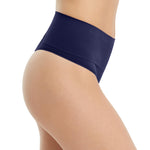 SPANX SPANXshape Everyday Shaping Thong - Core Control Shapewear Underwear - Invisible Under Clothes - Seamless Design - Timeless Navy - Medium