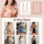 HSIA Strapless Bras for Women Push Up Seamless Underwire Padded Balconette Demi Convertible Bra for Small Busts Almond Beige 32D