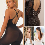 JOYSHAPER Bodysuit for Women Tummy Control Deep U Plunge Shapewear Backless Full Body Shaper Strapless Corset Body Suit Top