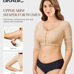 BRABIC Shaper Tops for Women Arm Compression Post Surgery Front Closure Bra Tank Top Shapewear (Beige, L)