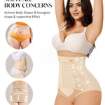 CYDREAM Tummy Control Shapewear for Women Faja Underwear Body Shaper High Waisted compression Butt Lifting Panties Breathable (US, Alpha, Small, Regular, Regular, Beige)