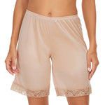 GYS Culotte Slips for Women Lace Pettipants Bloomer Half Slip Shorts for Under Dress Split Skirt, Nude, X-Large
