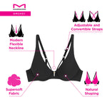 Maidenform Women's Underwire Bra, Everyday Luxe Full Coverage Bra, Convertible Underwire Bra
