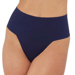 SPANX SPANXsupersmooth Undie-tectable Thong - Comfortable Core Control - Invisible Shapewear - Women No Show Thong Underwear - Timeless Navy - Medium