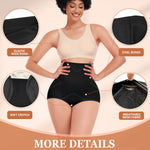 Werena Tummy Control Shapewear for Women Shaping Panties Underwear High Waisted Cincher Body Shaper Slimming Panty Girdle (#1 Black-high Waist,Small)