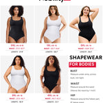 Nebility Plus Size Bodysuit Shapewear Tummy Control Body Shaper for Women Seamless Body Suit Sleeveless Going Out Tops (White Plus Size, 2X)