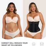 Lover-Beauty Mesh Waist Trainer for Women Tummy Control Body Shaper Breathable Cross Mesh Corset Waist Cincher Shapewear Girdle, Black, 3XL