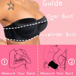 Dvpol Strapless Bra 38C Bras for Women Push up Clear Straps
