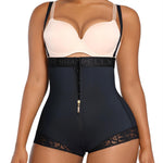 SHAPELLX Shapewear for Women Tummy Control Fajas Colombianas Body Shaper Butt Lifting Panties Strapless Bodysuit Black XL