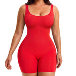 Nebility Shapewear for Women Bodysuits Tummy Control Bodysuit Body Shaper Sexy Back Seamless Sleeveless Body Suit (Red, X-Large)