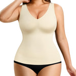 Nebility Compression Tanks for Women Shapewear Tummy Control Body Shaper Cami Tank Top V Neck Camisole