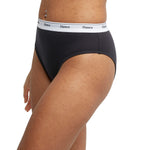 Hanes Originals Women's Underwear Hi-Leg Pack, Stretch-Cotton Hi-Leg Panties, Basic Assorted Colors, 6-Pack