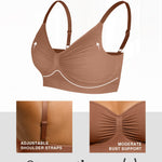 Lover-Beauty Women's Wireless T-Shirt Bra Seamless Bralettes High Elasticity Everyday Bras Comfort Sports Bra Nude Large