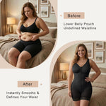 SHAPERX Women's Fajas Colombianas Moldeadoras Postpartum Tummy Control Compression Shapewear Body Shaper with Zipper Crotch