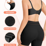 ForeverShaper Shapewear Tummy Control Seamless Slip Shorts for Under Dress Breathable Anti Chafing Shaper Shorts for Women B-black